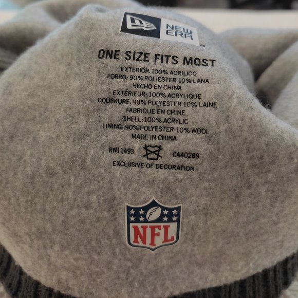 New Era NFL Washington Redskins Beanie Winter Hat Cap Breast Cancer Pink Women's - Picture 3 of 3